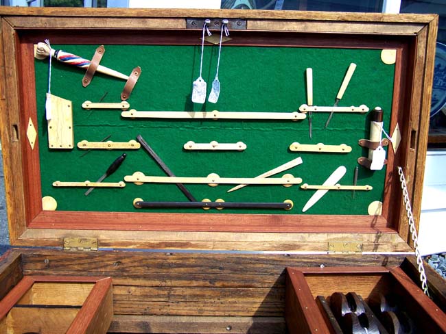 A Fine and Rare Ships' Carpenter's Whalebone Mounted Tool Box circa 1890 — image 5